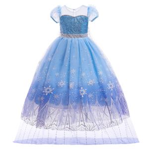 China 140CM Children'S Dress Up Costumes Princess Dresses Mesh Cape Detachable wholesale