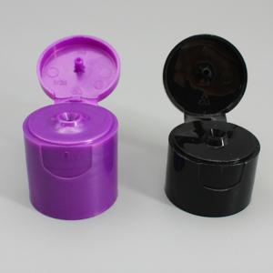 China Plastic Cosmetic Packaging 28mm Flip Top Lid wholesale