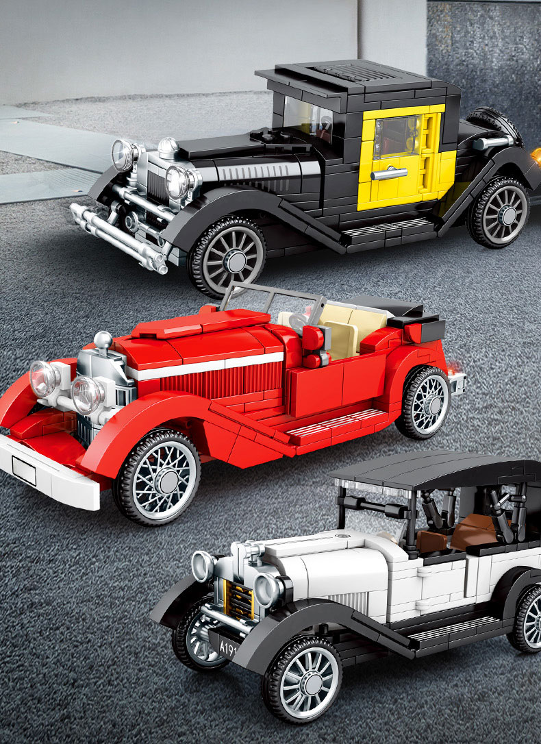 Vintage Car Simulation Model Building Kit for Kids and Girls Other Educational Toys