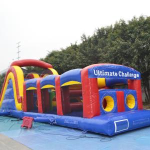 China Commercial Obstacle Course Jumping Castle Colourful For Kids Amusement wholesale
