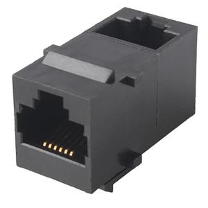 China Female To Female RJ11 Inline Coupler 6P6C Telephone Adapter Coupler wholesale