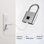 OEM ODM Biometric Smart Fingerprint Padlock Outdoor For Bag /D Luggage