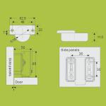 good quality fittings for furniture Nickel finished hinges inset type