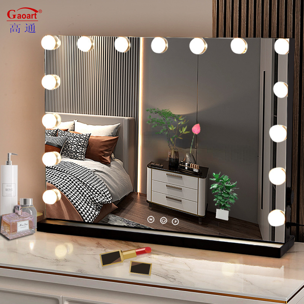 Large Hair Salon and Home Decor Morden Style LED Hollywood Vanity Mirror with Lighting
