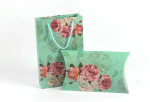 China Flexo Printing Color Paper Pillow Boxes Environmentally Friendly wholesale