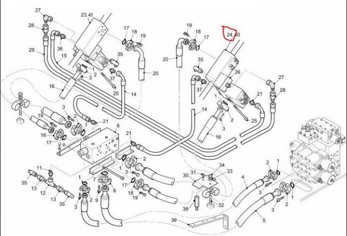 High Efficiency Hydraulic Control Valve Linde Forklift Accessories With CE Certification