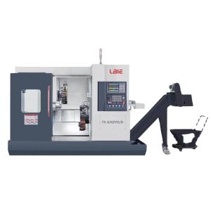 China Turning Center Siemens Precision Metal Lathe Twin Turret Cnc Lathe wholesale