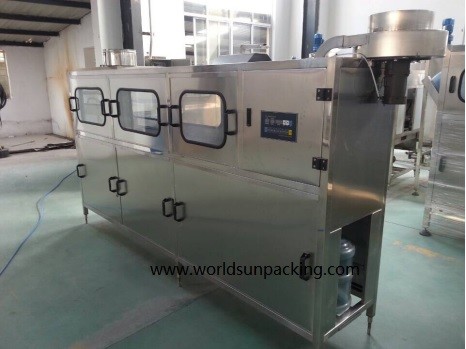 5 Gallon Barrel Rinsing Filling Capping Machine 120pcs/H