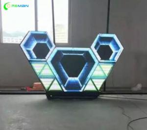 China Wall LED Screen Display Apply In Nightclub Diamond Triangle Shape P5 SMD wholesale