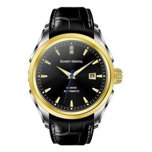 China Black Classic Men Watches Vogue Multifunction With Leather Strap wholesale