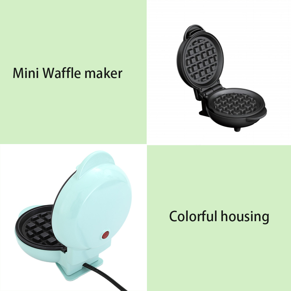 Electric Mini Waffle Maker Machine Non-stick Plates Personal Breakfast Waffle Maker