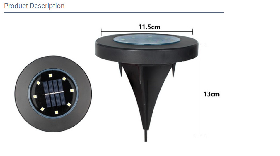 Waterproof 11.5cm Diameter 100mA LED Underground Lights