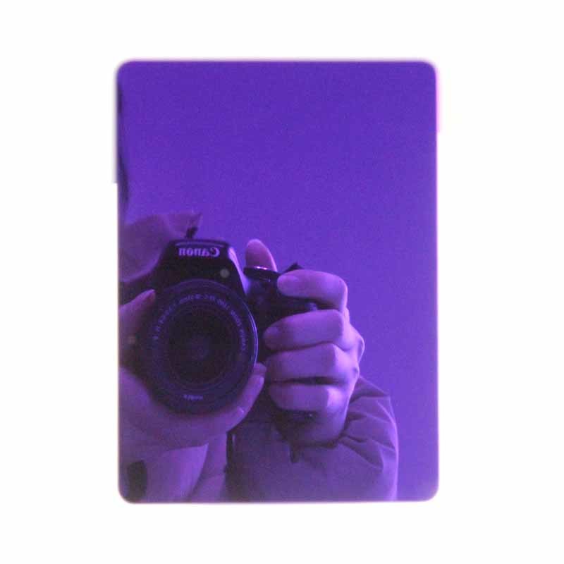 304 Metal Color Purple Mirror Stainless Steel Plate 0.3mm Decorative Steel Sheet
