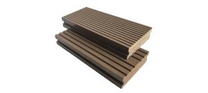 China Anti Slip Extruded 140mm 45mm WPC Solid Decking wholesale