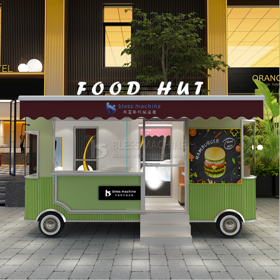 Square Style Food Tow Trailer for Mobile Snacks and Beverages in High Demand