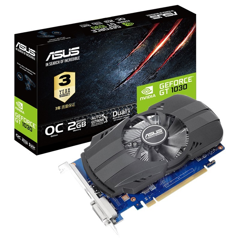 Small Chassis Independent ASUS GT1030 Graphics Card 2GB GDDR5