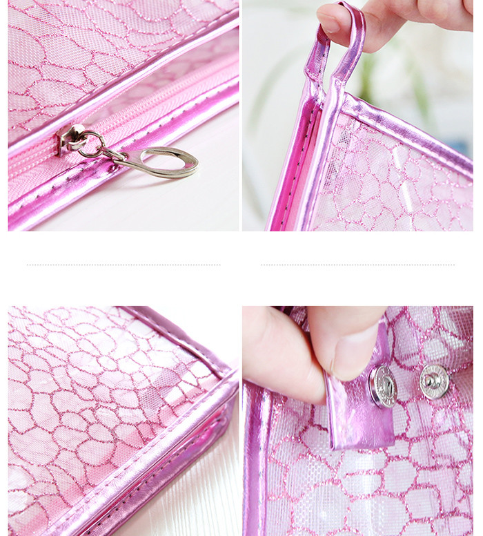 Womens Transparent PVC Bag SGS Certification 22x14x8 CM Size Customized Logo