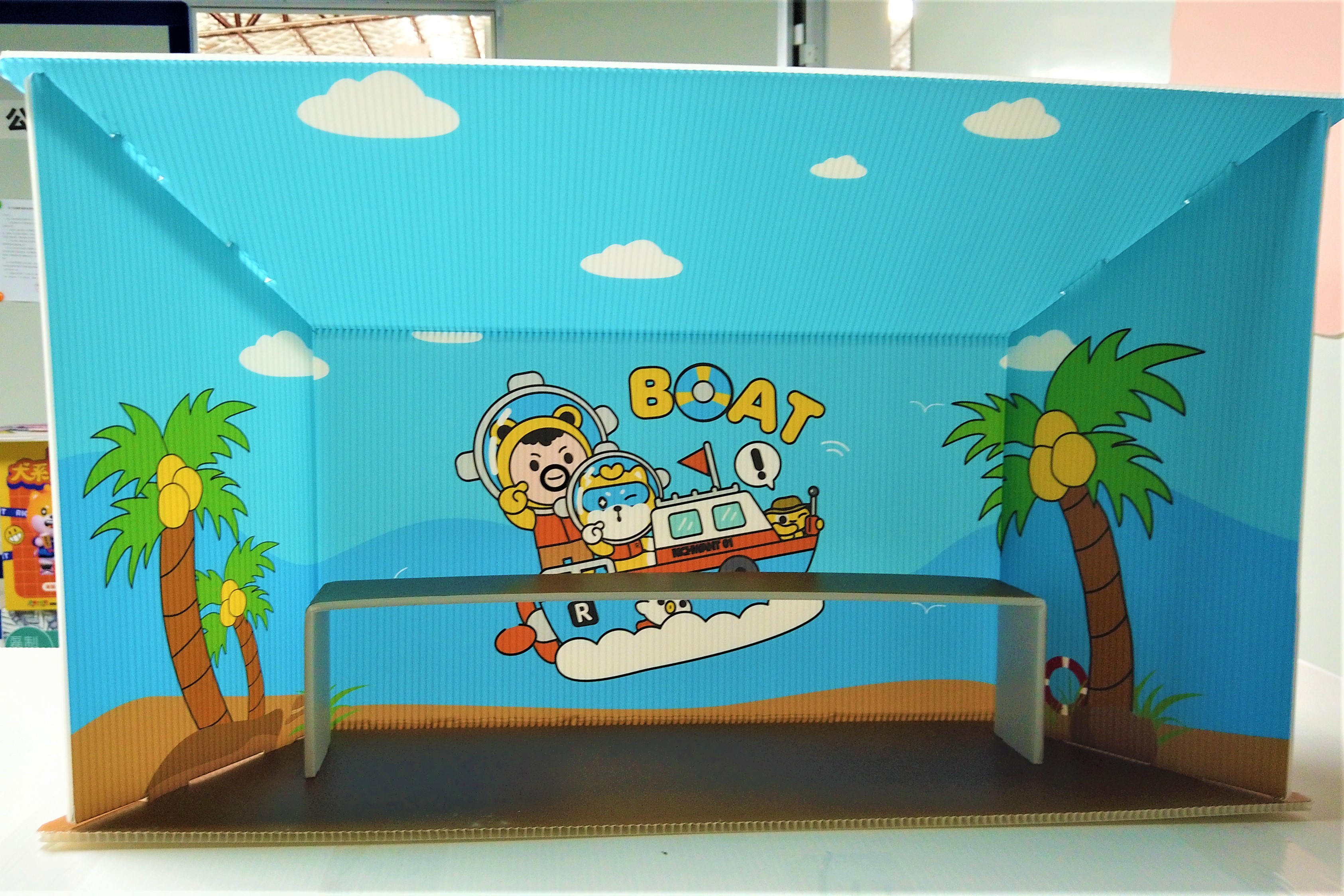 Hollow Sheet Photo Booth Background Hand Carry Toys Presentation Booth