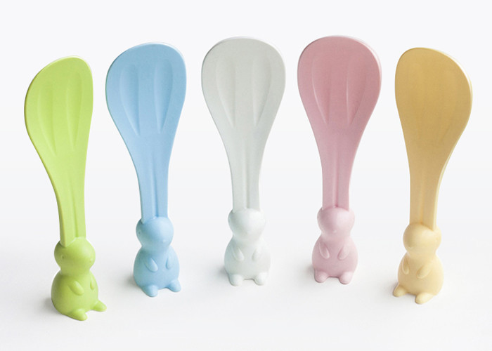 Puting Rice Paddle Meal Spoon Cute rabbit Shape Ladle Non Stick Kitchen Tools customized Green blue