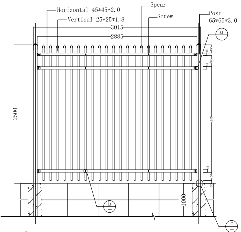 Tubular Steel Fence