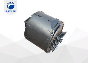 China Pile Drill Machine Parts Double Bottom Auger Bucket For Hard Rock Drilling wholesale