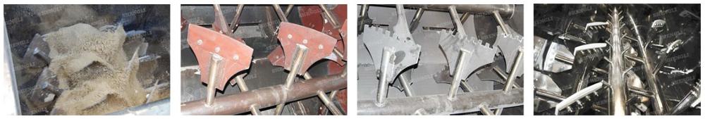 Stable Running Twin Shaft Paddle Mixer , Convenient Installation Double Shaft Mixer