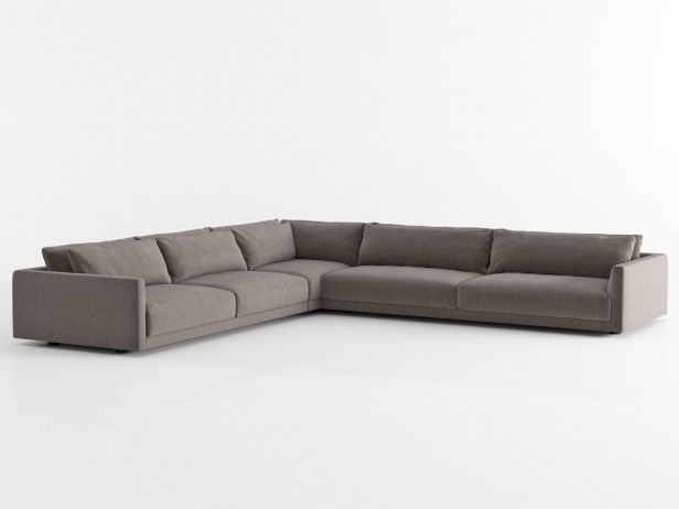 L Shaped customized simple large and small size Italian Dining room sofa