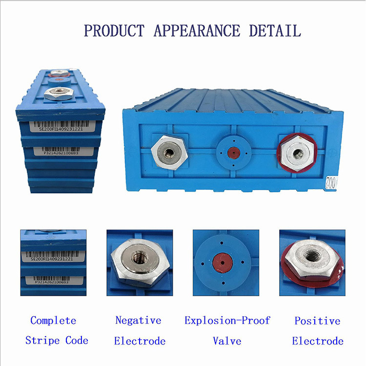 100Ah Lithium Iron Phosphate Battery Cells For Home Solar System And EV