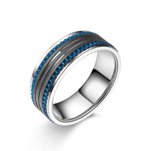 China Men's Stainless Steel Rings Wedding Engagement Party Anniversary Rings wholesale
