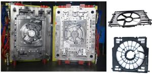 China PA66 30GF Plastic Injection Molding Industry Automotive Fans Holder wholesale