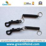 Black Plastic Spiral Casino Key Coil W/Mini Trigger Snap
