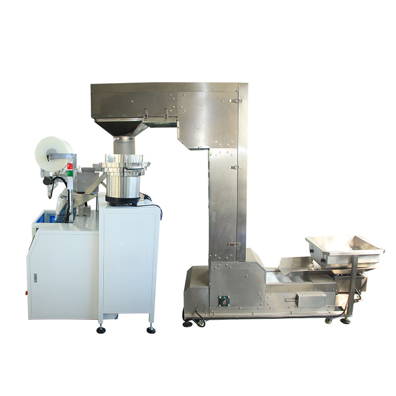 High Efficiency Grains Granules Hardware Screw Counting Packing Machine With Vibration Feeder Drum