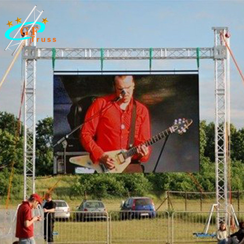 Customized Bolt T6 LED Screen Truss For Booth Stand Construction