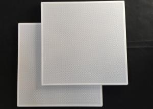 China Aluminum Perforated Ф1.8 Suspended Lay In Ceiling Tiles White 600 x 600mm wholesale