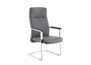 China Black High Back Leather 53cm Stylish Ergonomic Office Chair wholesale