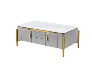 China Light Luxury Rock Slab TV Unit And Coffee Table wholesale