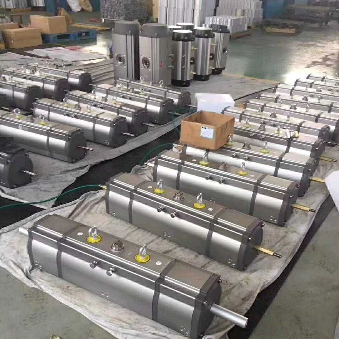 DA32 180 Degree Rack And Pinion Pneumatic Actuator 3 Position For Valves OEM Color