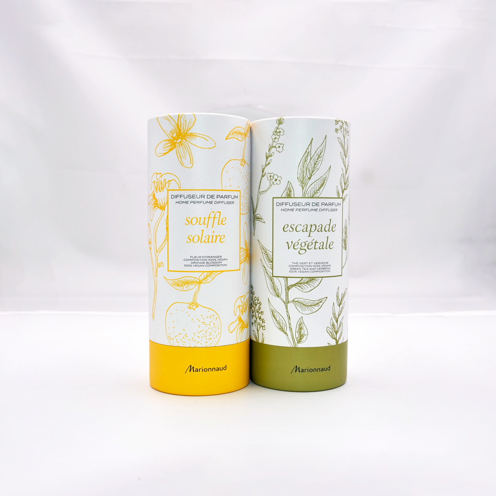 Custom Printed Perfume Cylinder Tube Box Aromatherapy With Paper Insert