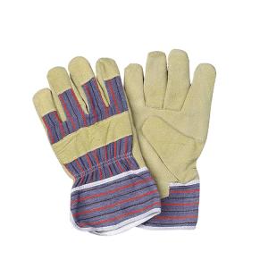 China 88 PBSA Water Resistant Durable Pig Split Leather Safety Gloves for Construction wholesale