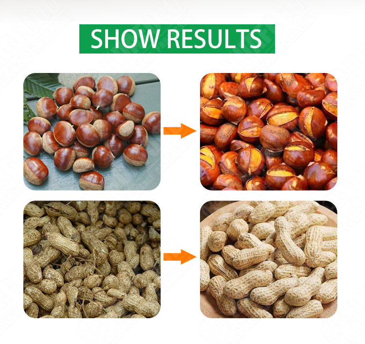 Stainless Steel Cashew Nut Roasting Machine Electric Chestnut Corn Roaster