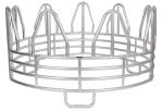 SUPER DUTY 4-RING HORSE GALVANIZED ROUND BALE FEEDER