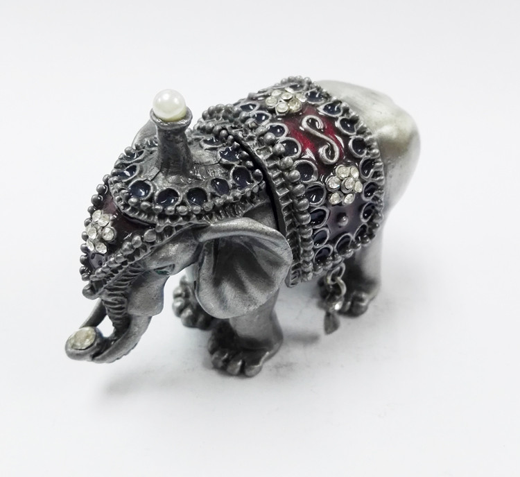 Thailand Gifts Trinket Box Elephant Shape Jewelry Boxes For Gift