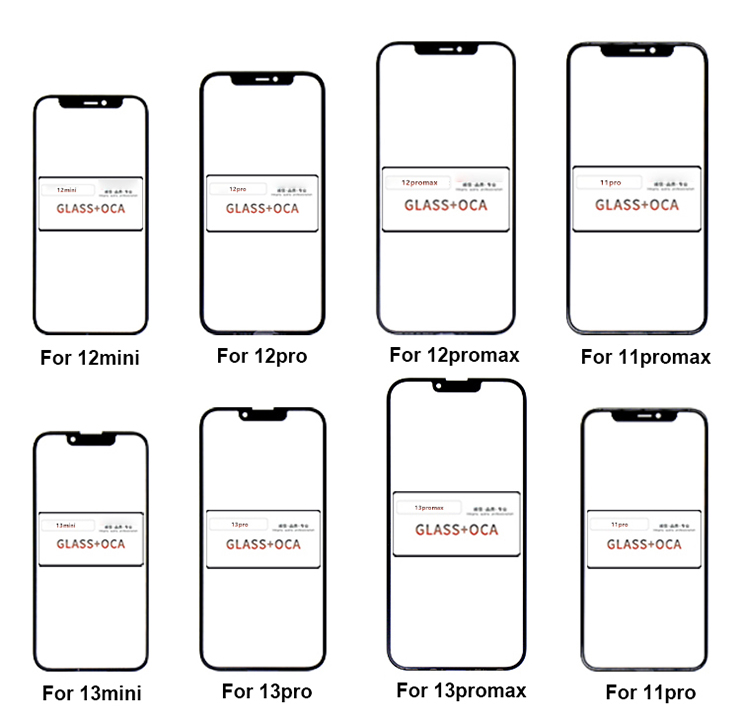 OCA Front Iphone Outer Glass Iphone 12 Front Screen Replacement