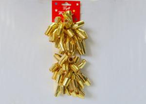 China 6mm 32” Chrismas Curly Swirls bow for Christmas Holiday gift packing 90U - 200U Thickness wholesale