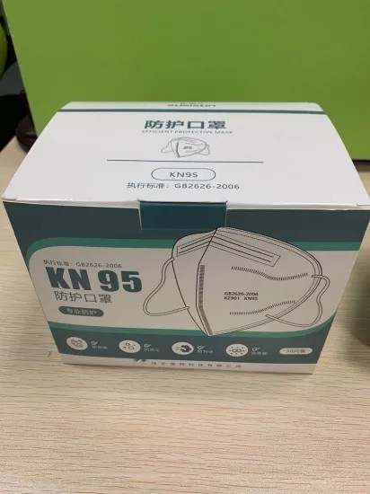 Breathable KN95 Face Mask 95% Filtration Disposable Medical Mask Dustproof