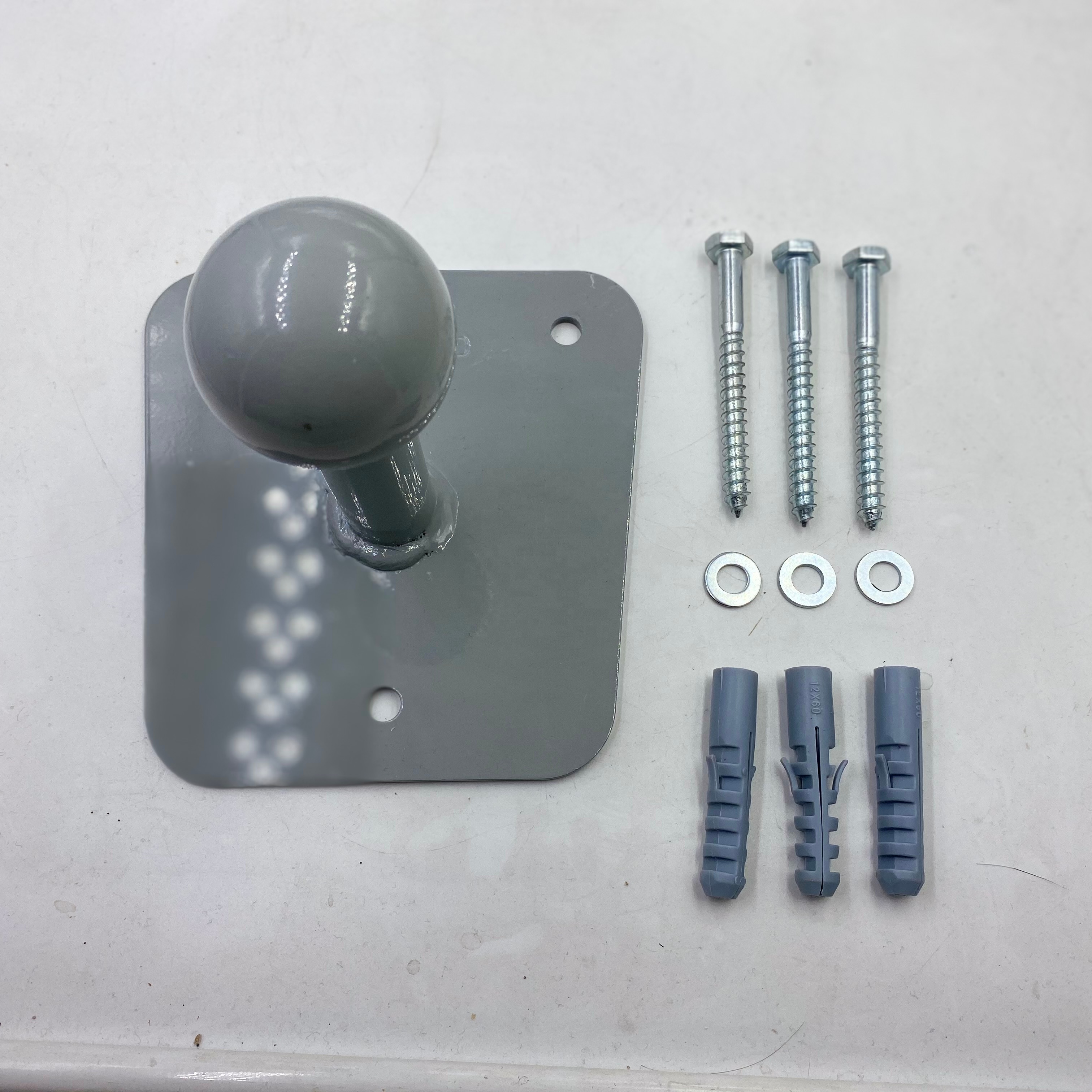 Matte Black Powder Coated Carbon Steel Bike Rack Wall Mount Bracket Ball Head Black