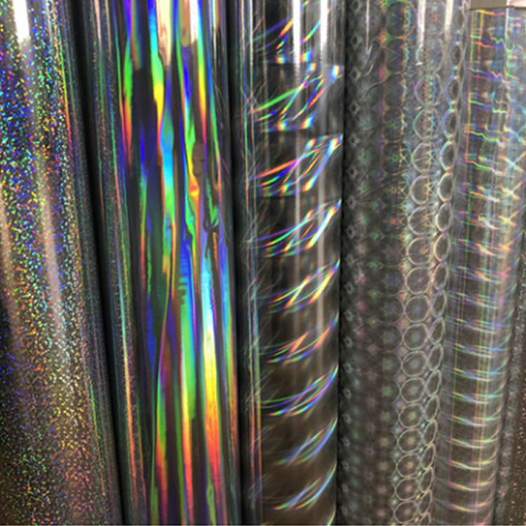 Opaque Self Adhesive Holographic Film Christmas Wrapping Film Roll / Sheets