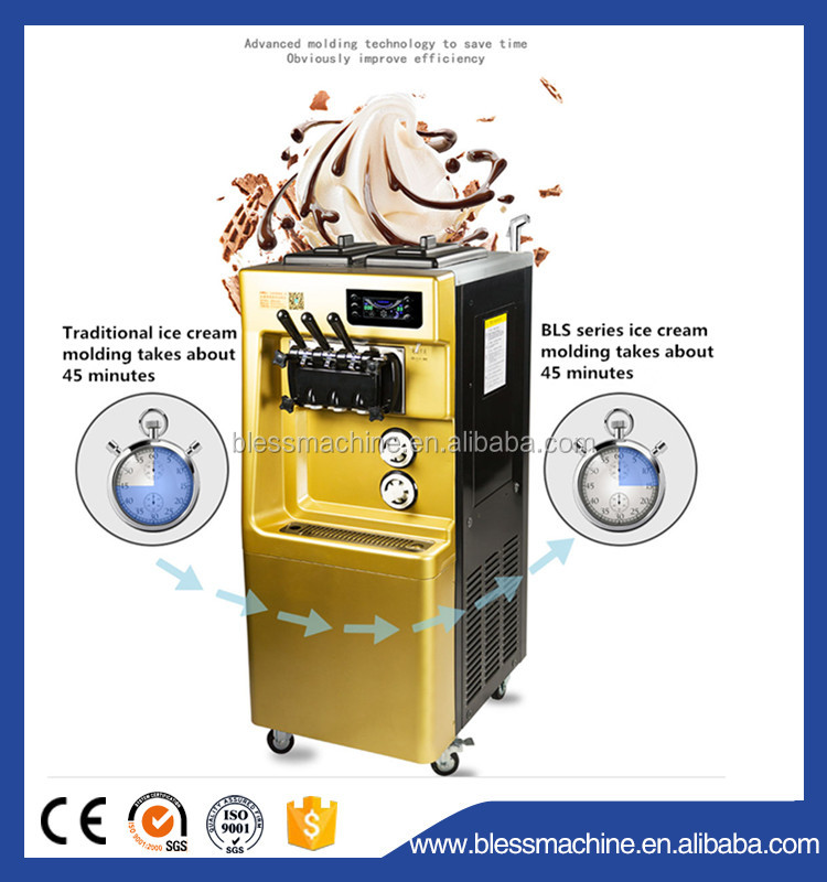Trade Assurance Digital Indicator Carpigiani Ice Cream Machine with 3 Flavors and 1 Mix