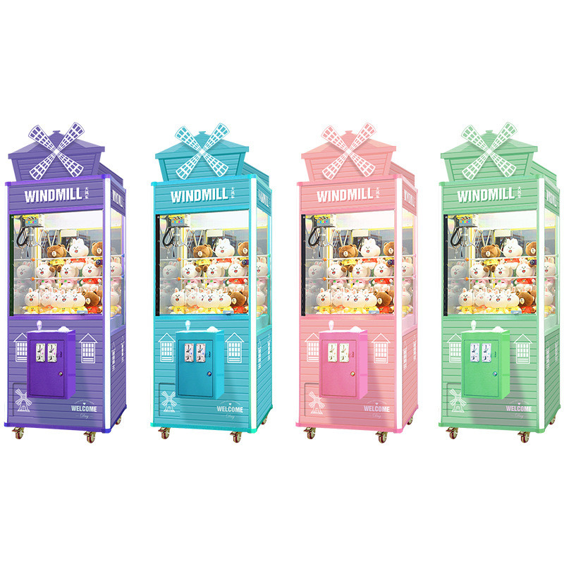 1 Player Windmill Catch Doll Game Machine With Lights 110V CE RoSh SGS