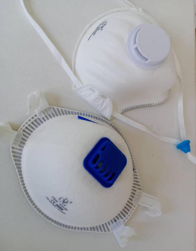 Breathable valve Melt Blown Fabric FFP3 Disposable Mask Respirators